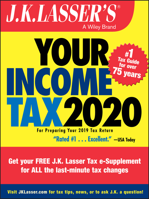 Cover image for J.K. Lasser's Your Income Tax 2020